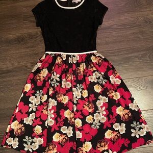 Downeast basics floral midi dress